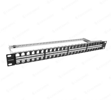 Panel de conexión FTP de 1U con 48 puertos - Panel de conexión de 1U con 48 puertos.